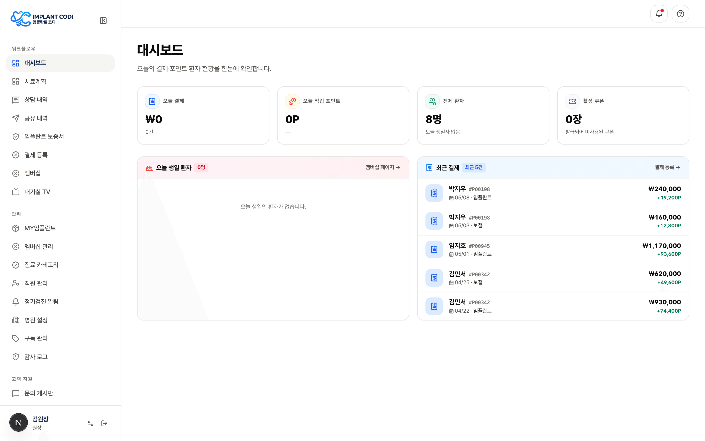 대시보드